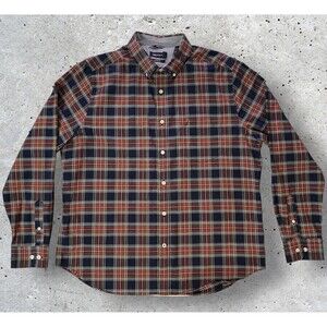 Nautica Mens Classic Fit Wrinkle Resistant Stretch Plaid Button Down Shirt XL